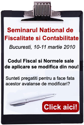 Seminarul National de Fiscalitate si Contabilitate