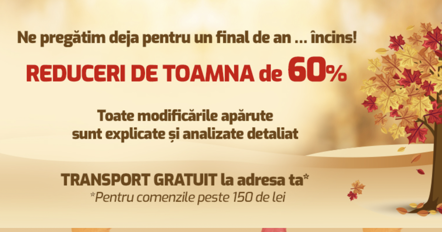 Reduceri de toamna de pana la 60% la R&S! Lucrarile explica TOATE modificarile fiscale din acest an