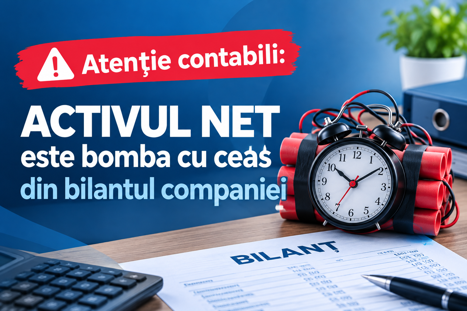 Atentie contabili: ACTIVUL NET este bomba cu ceas din bilantul companiei