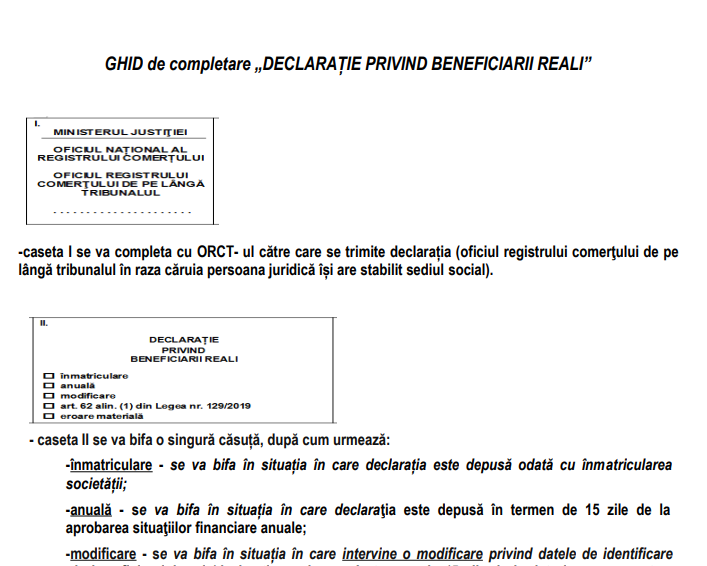 ghid completare declaratia privind beneficiarul real